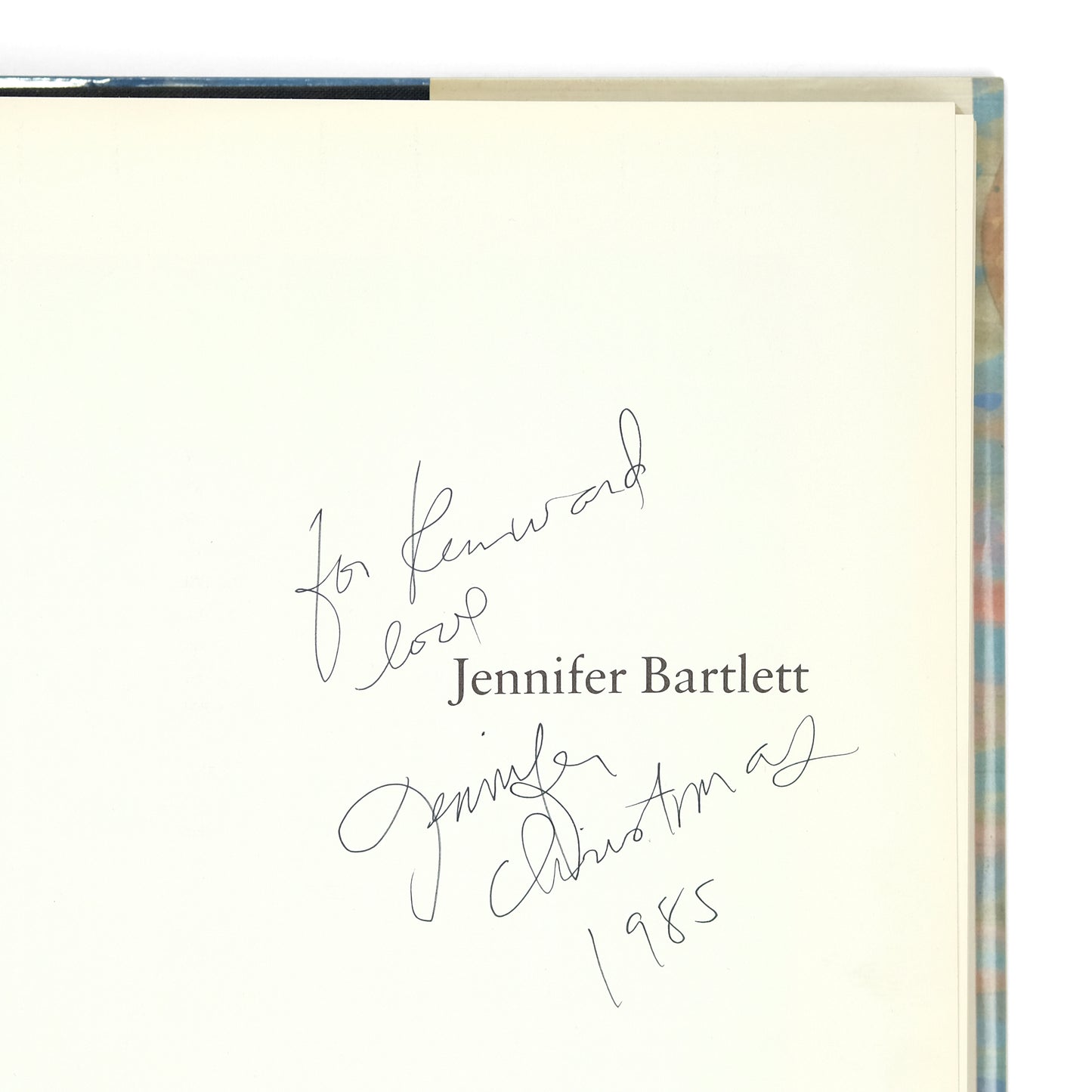 BARTLETT, Jennifer; Marge Goldwater, Roberta Smith, and Calvin Tompkins, texts