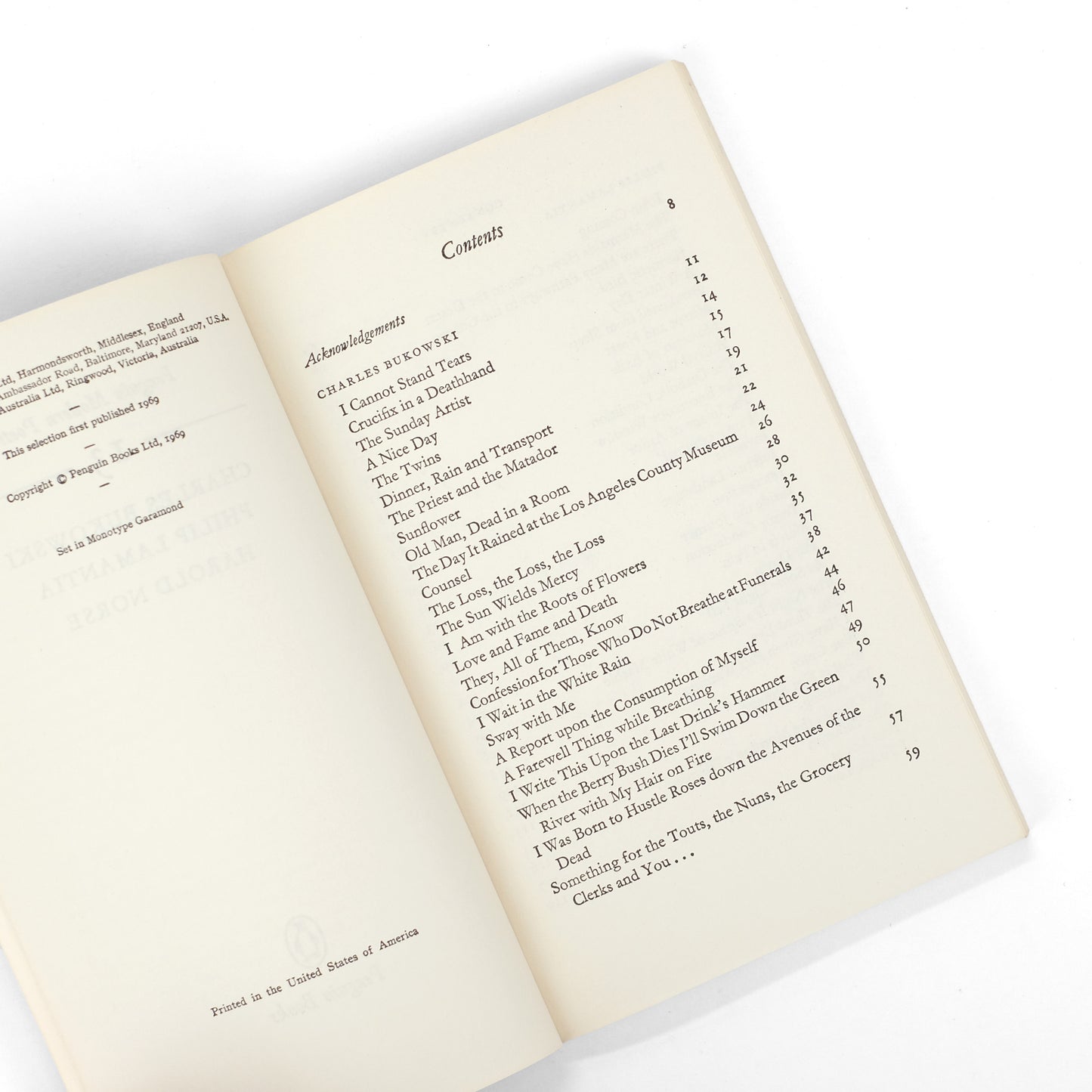 BUKOWSKI, Charles, Philip Lamantia, and Harold Norse