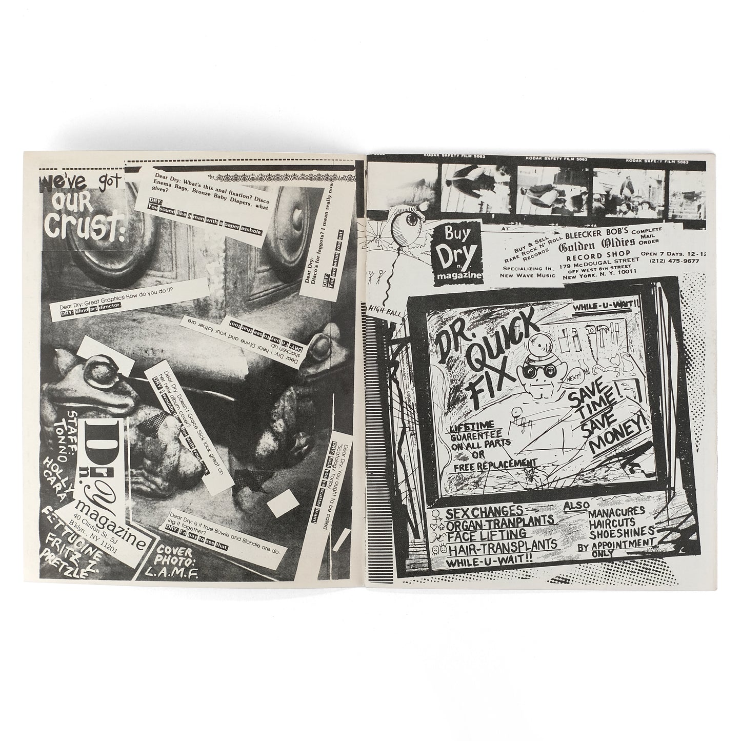 TONNO, Holly Cara, Fettucine , Fritz Z., Pretzle, L.A.M.F. (cover photo)
