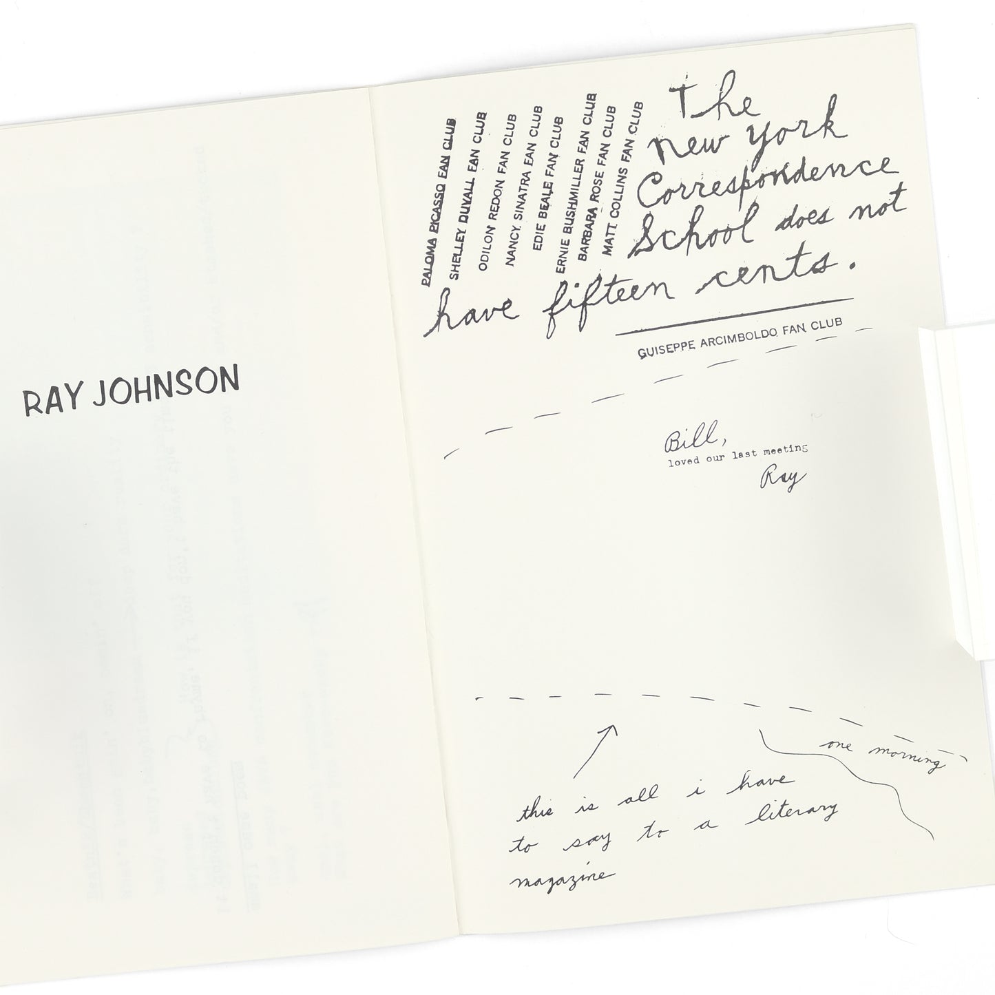 JOHNSON, Ray, Anna Banana, et al.