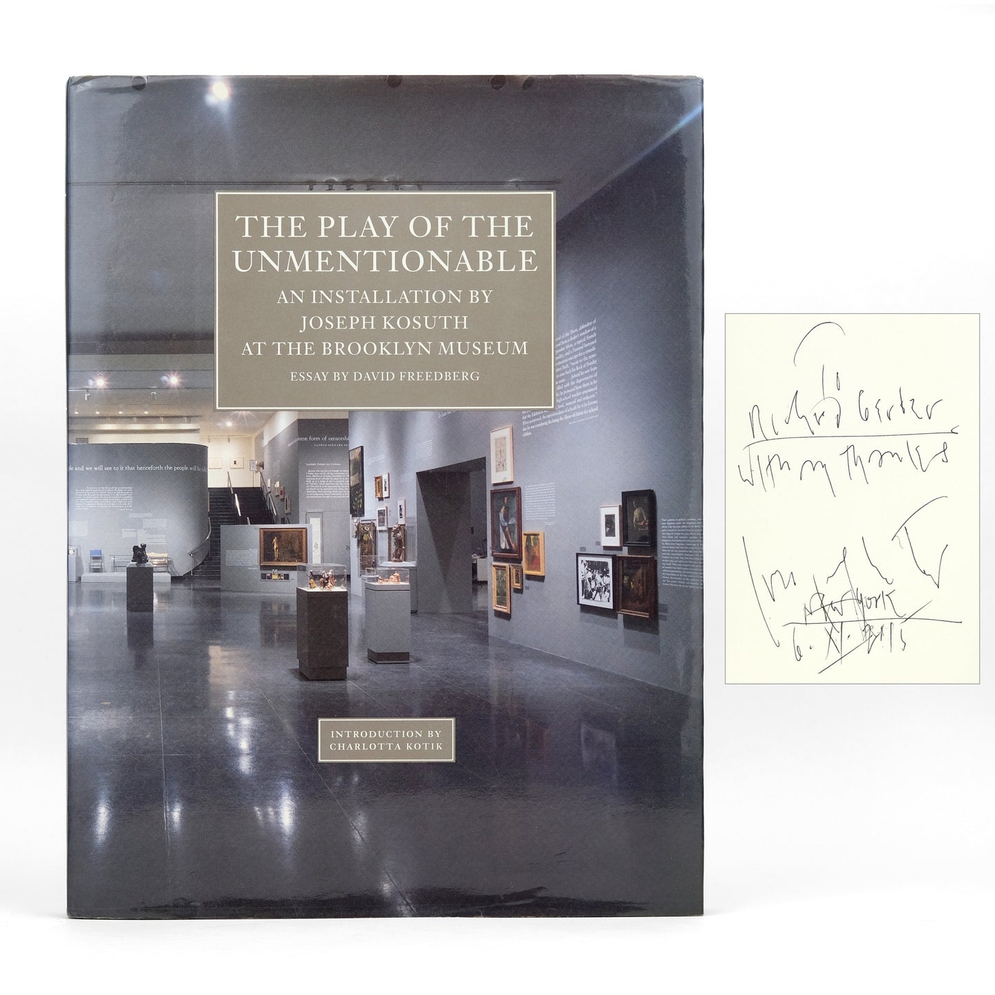 KOSUTH, Joseph; David Freedberg, essay.