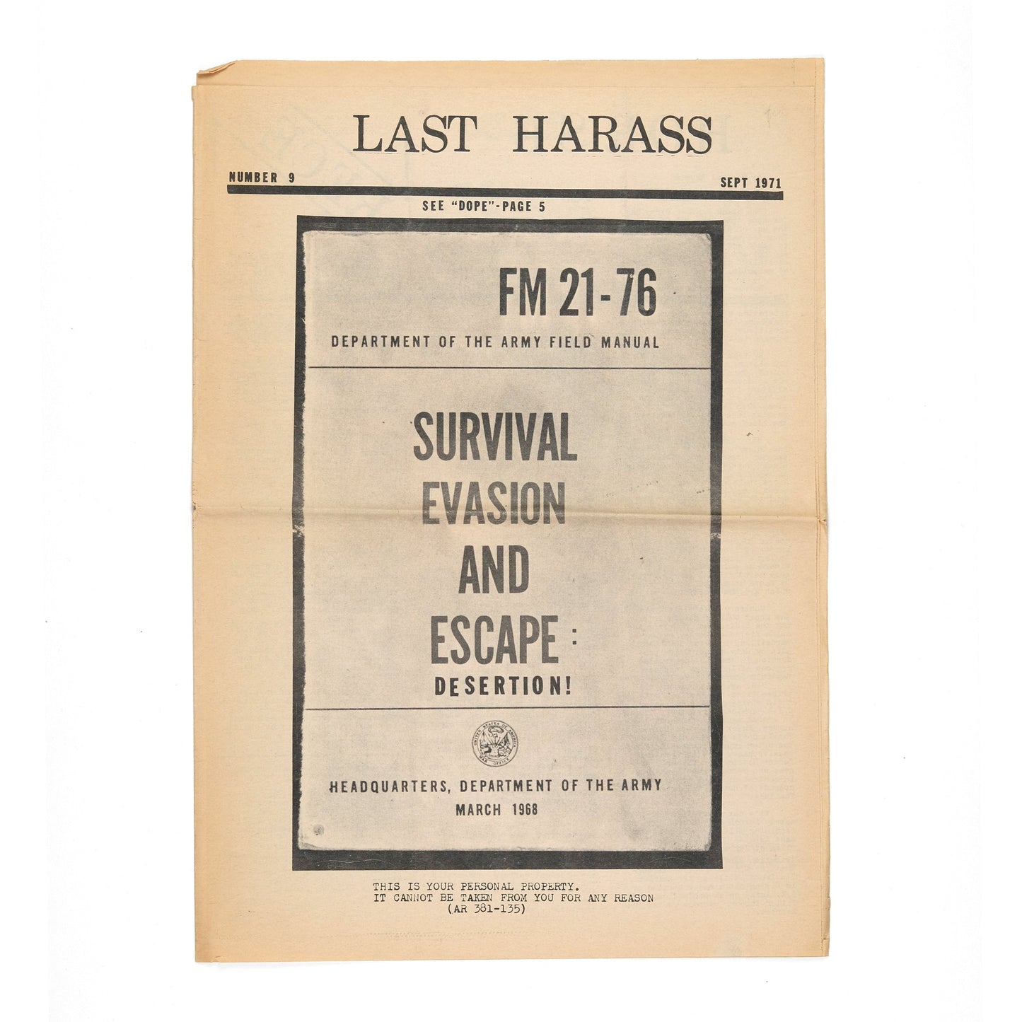LAST HARASS