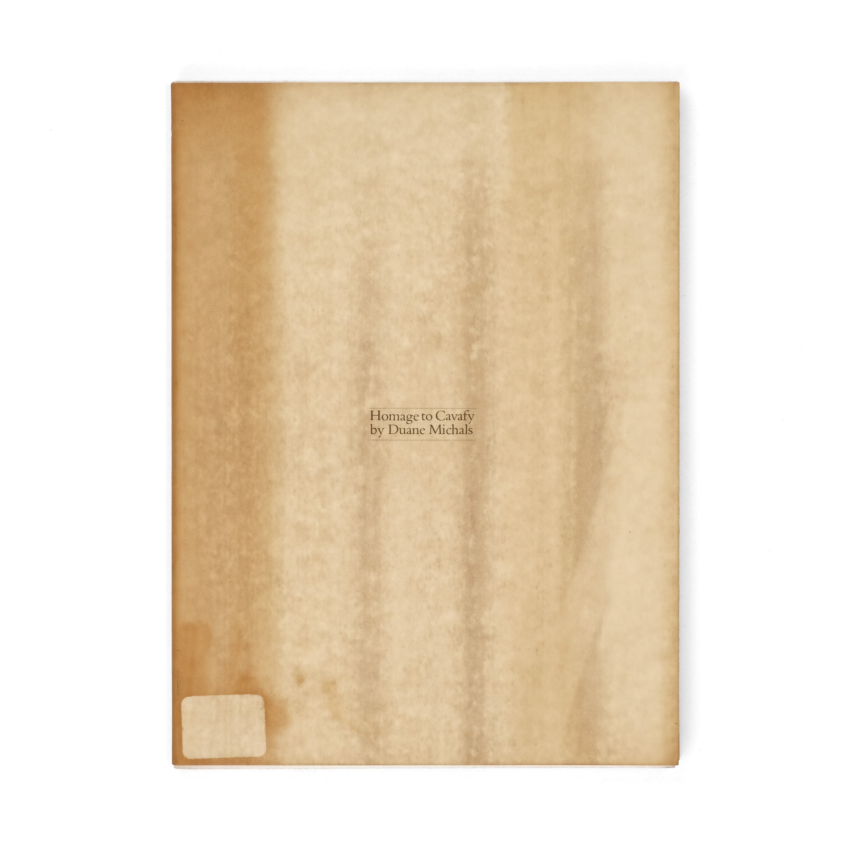 Homage to Cavafy / Duane Michals / First Edition 1978 – Dividing