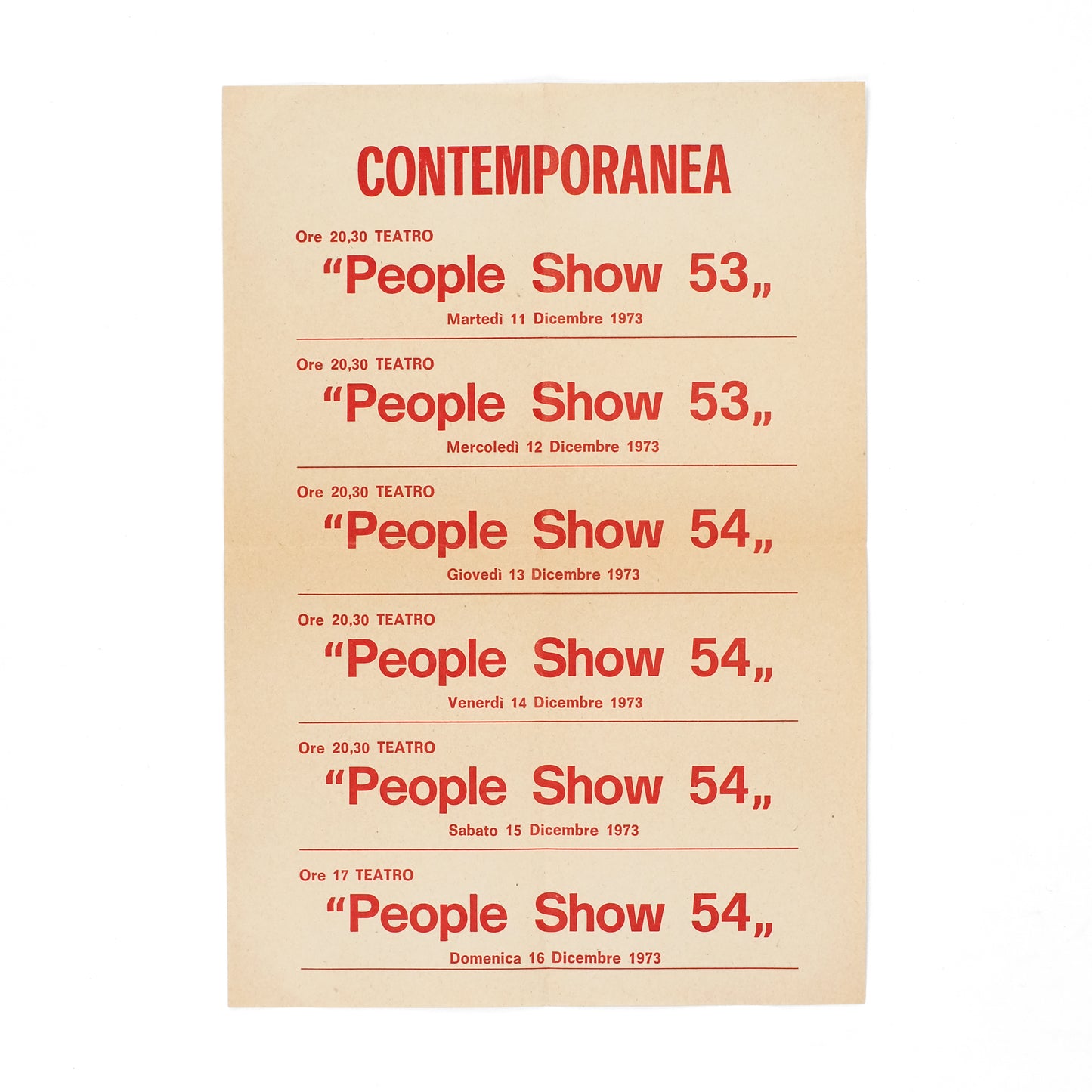 PEOPLE SHOW