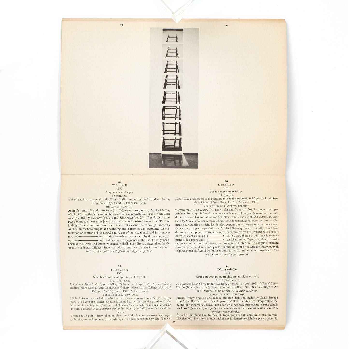 SNOW, Michael; Jonas Mekas, et al., texts