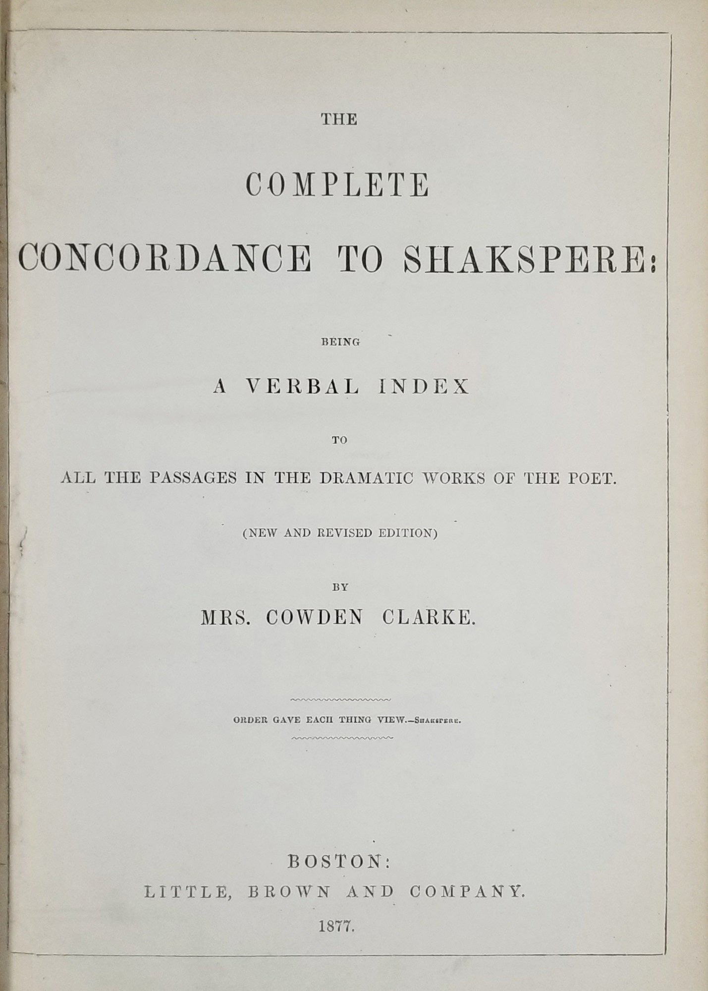 Clarke, Mary Cowden