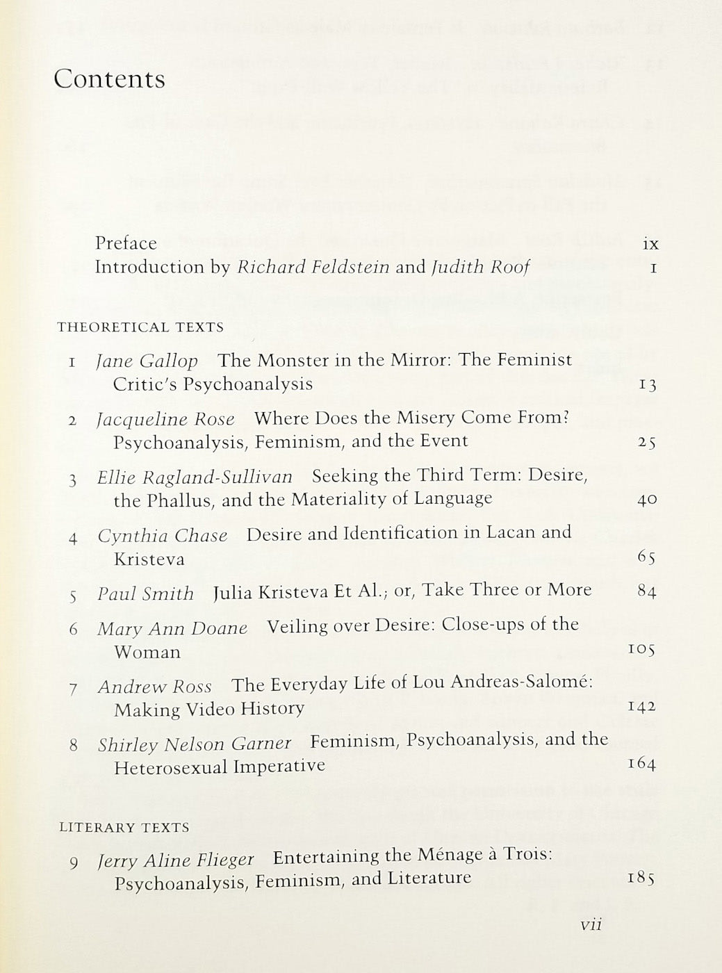 Feldstein, Richard and Judith Roof, eds.