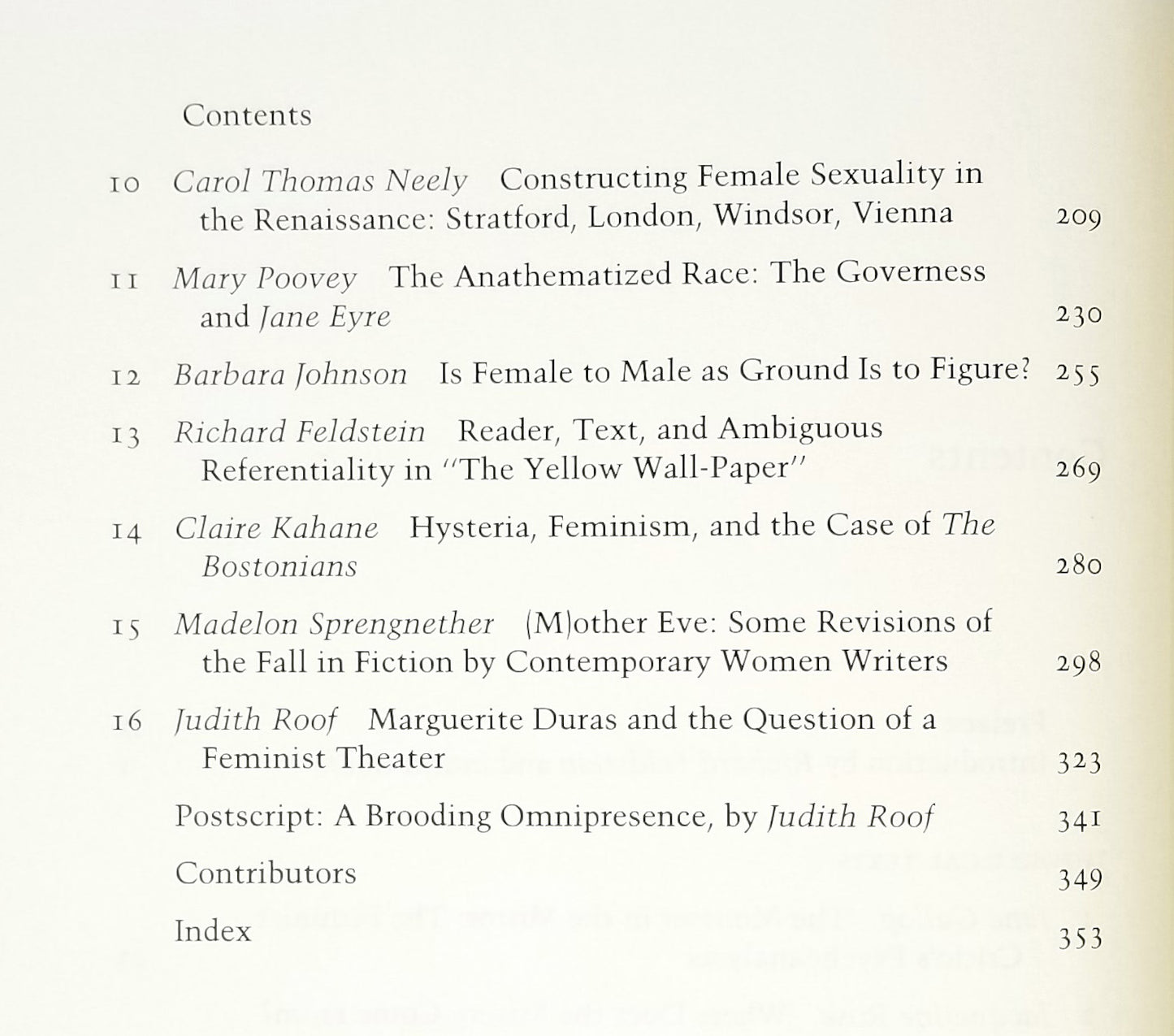 Feldstein, Richard and Judith Roof, eds.