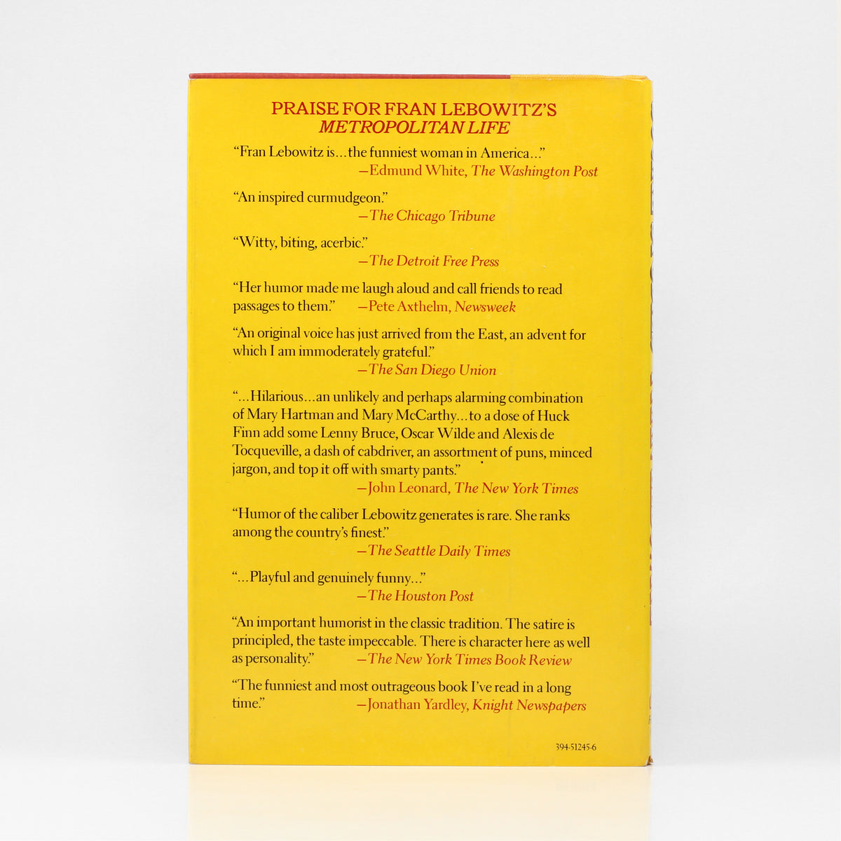 Social Studies / Fran Lebowitz / Signed First Edition Dividing Line Books