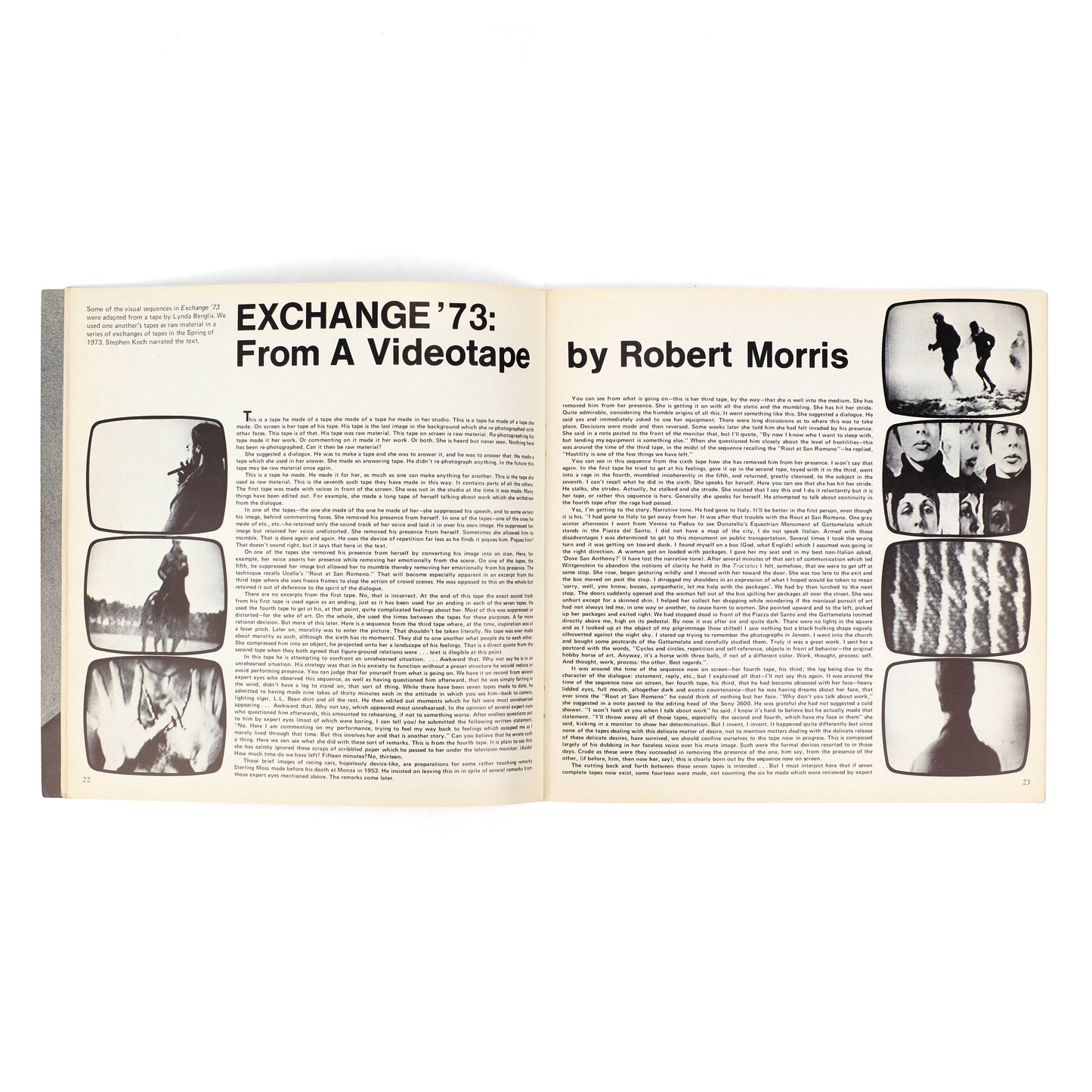 BÉAR, Liza, ed; Willoughby Sharp, publisher