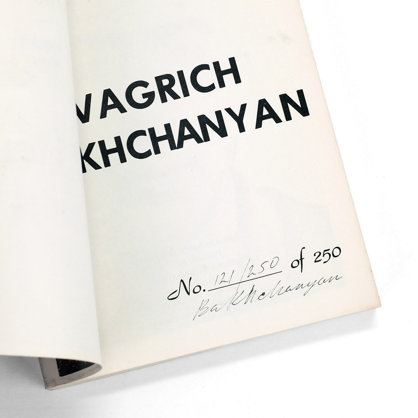BAKHCHANYAN, Vagrich