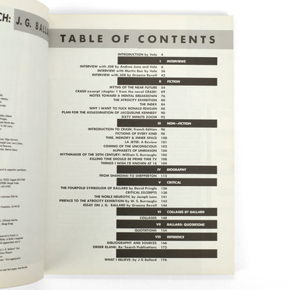 BALLARD, J. G.; Vale, Andrea Juno, eds.