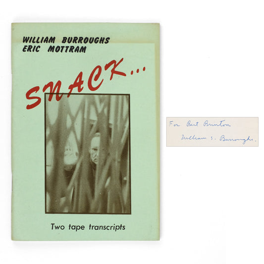 BURROUGHS, William, and Eric Mottram