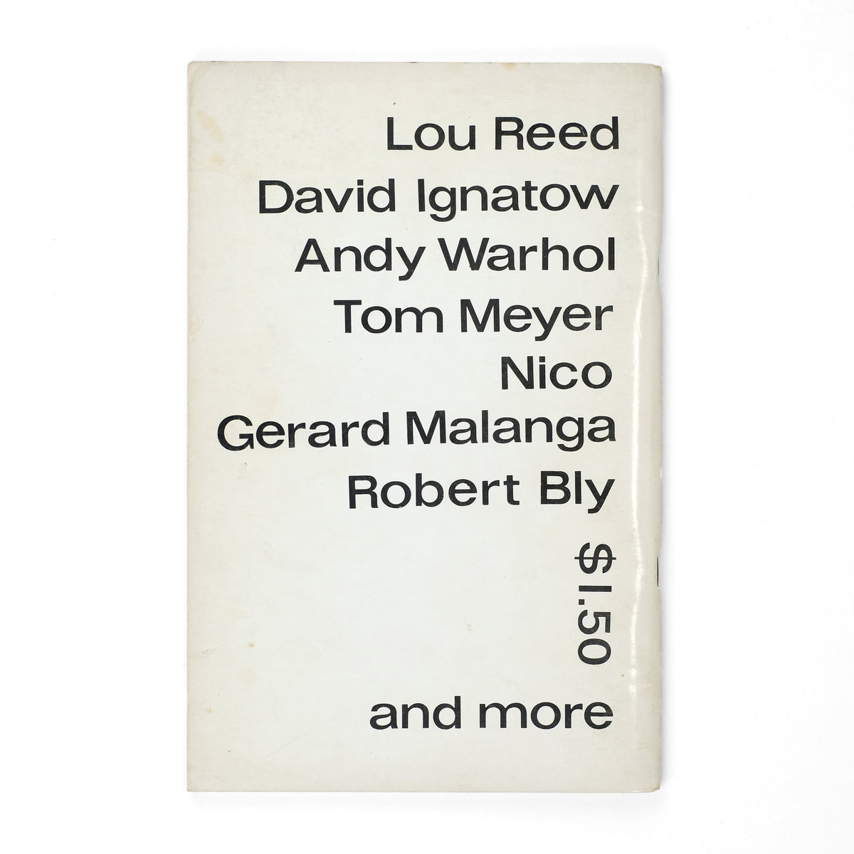 COOPER, Dennis, ed.