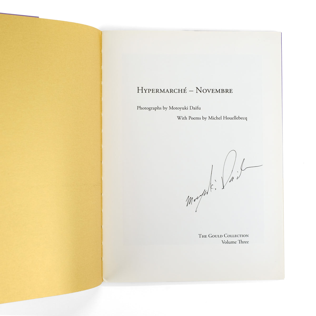 DAIFU, Motoyuki, photography; Michel Houllebecq, poems