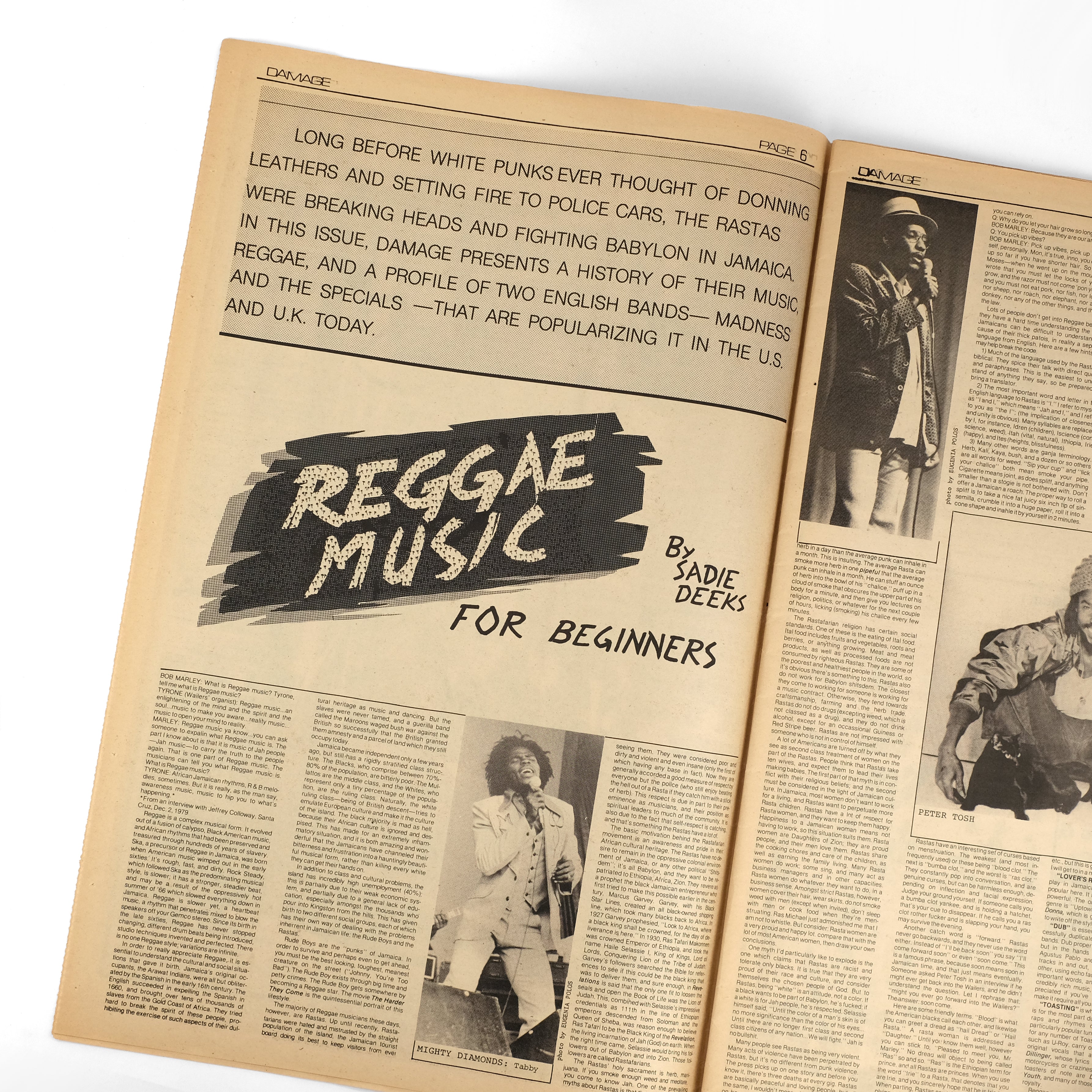 Damage Magazine, Vol. 1, No. 5 / SF Punk & New Wave Zine 1980