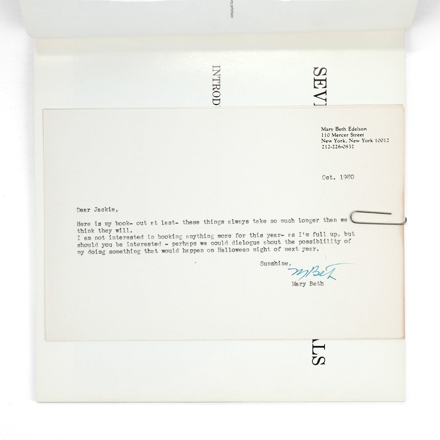 EDELSON, Mary Beth; Lucy R. Lippard, intro.