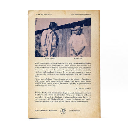 ESTRADA, Álvaro; R. Gordon Wasson, essay; Jerome Rothenberg, preface