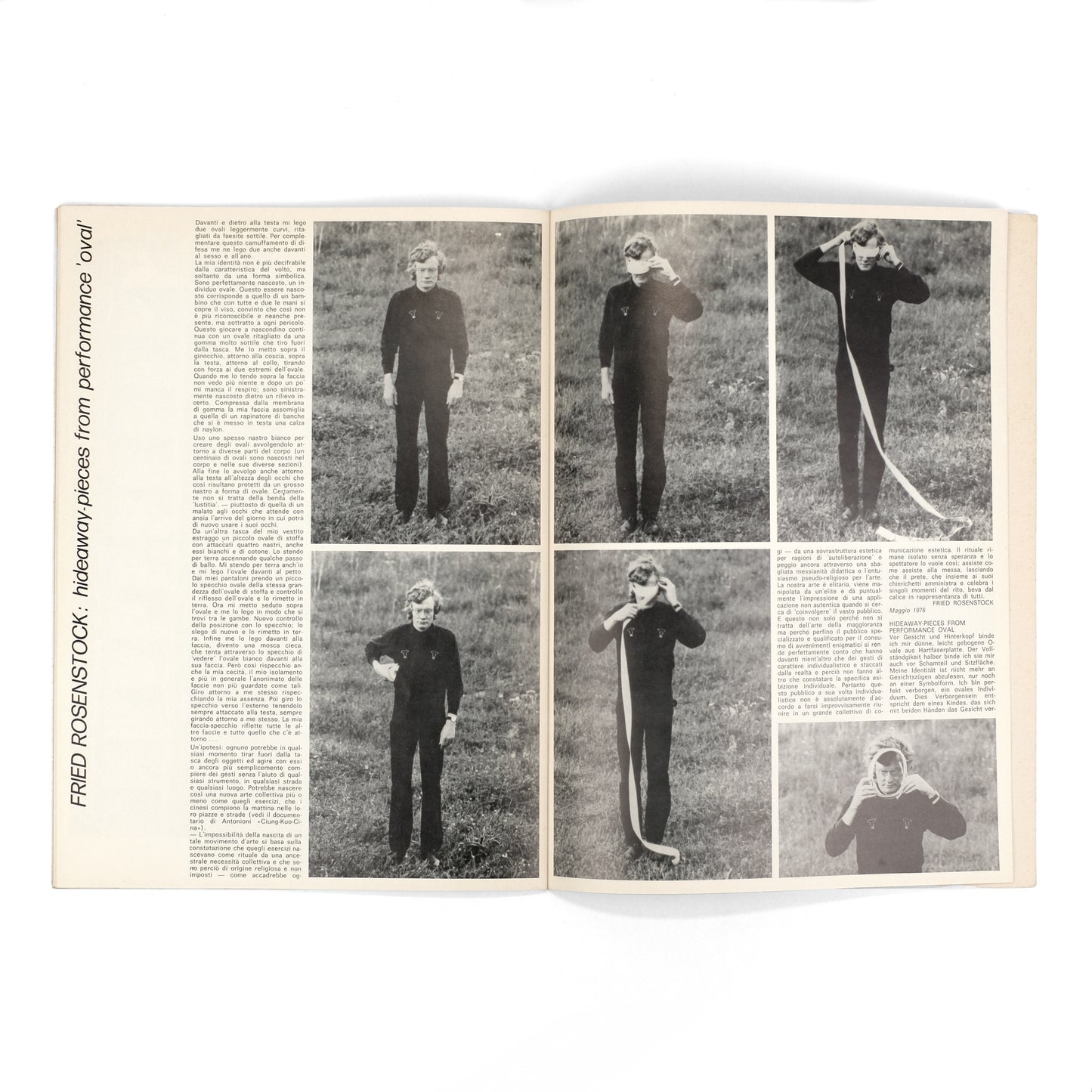 [EXPORT, Valie]; Ferruccio Fata, ed.