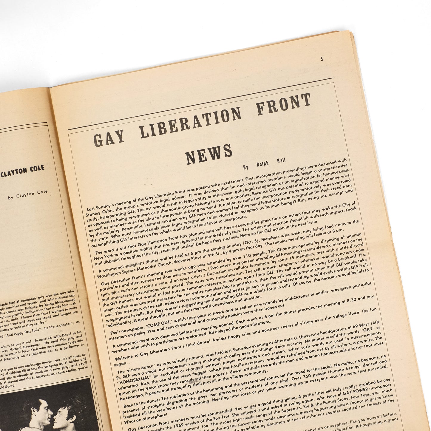 HEYS, John, ed; Taylor Mead, Claes Oldenburg, et al., contributors