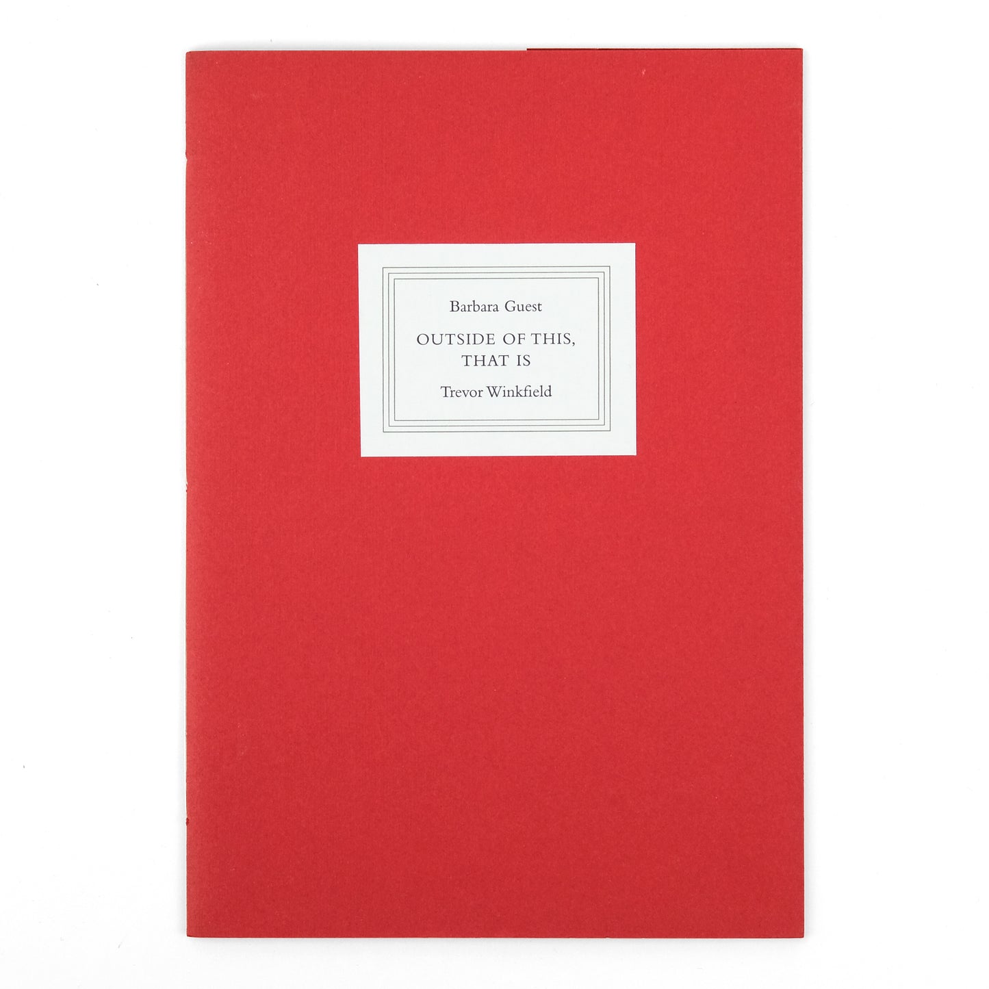 GUEST, Barbara; Trevor Winkfield, illus.