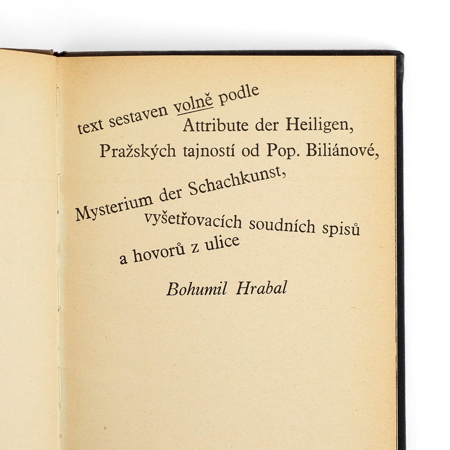 HRABAL, Bohumil (text), and Miroslav Peterka (photo)