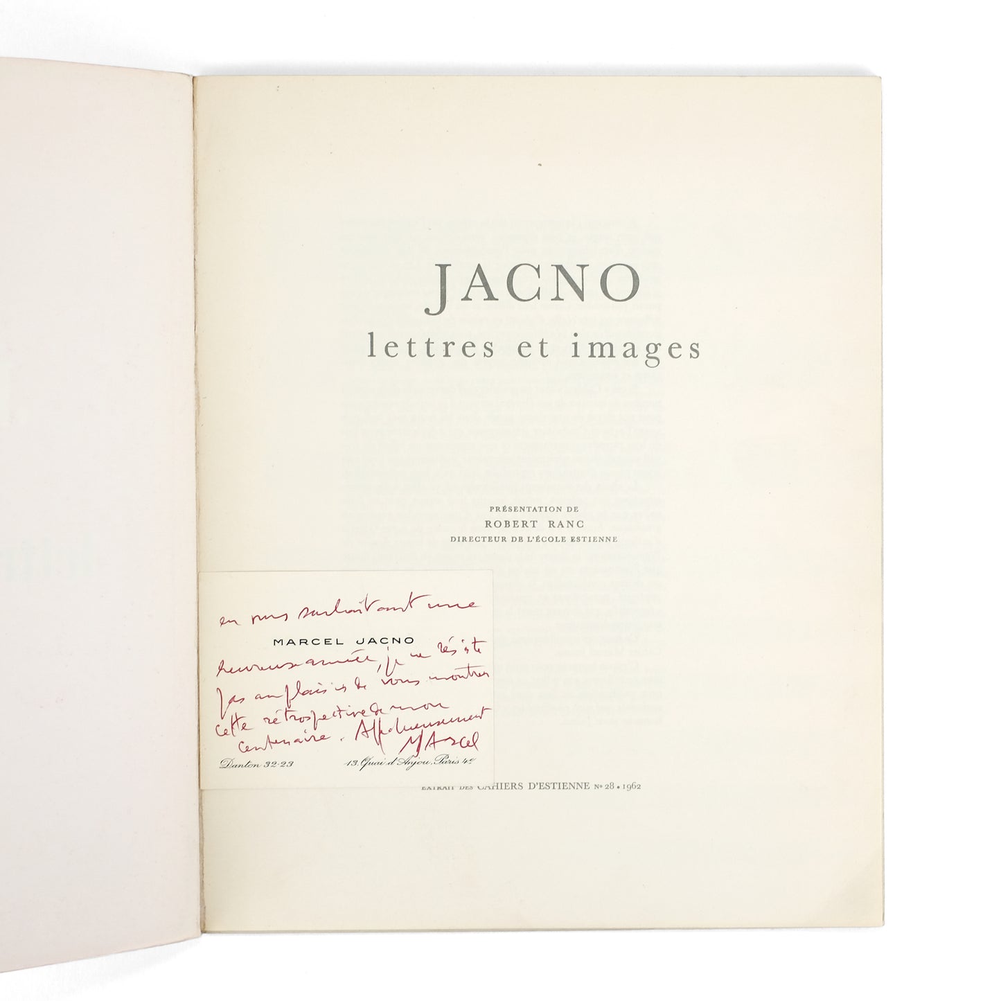 JACNO, [Marcel]; Robert Ranc, text