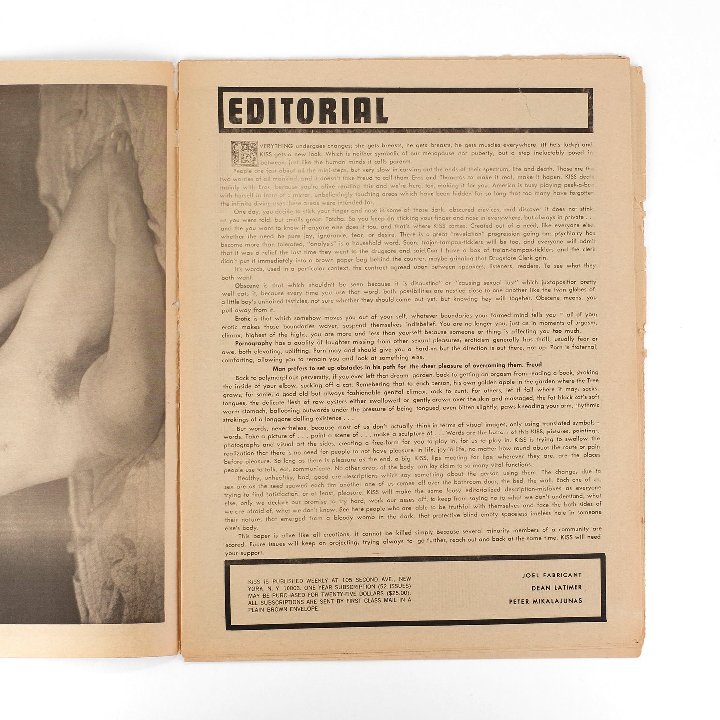 FABRICANT, Joel, Dean Latimer, and Peter Mikalajunas, eds; Andy Warhol, contributor