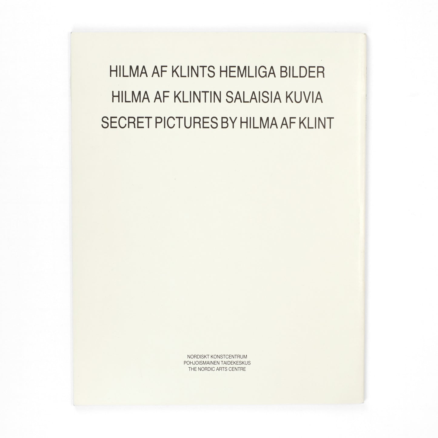 KLINT, Hilma af; Åke Fant, text