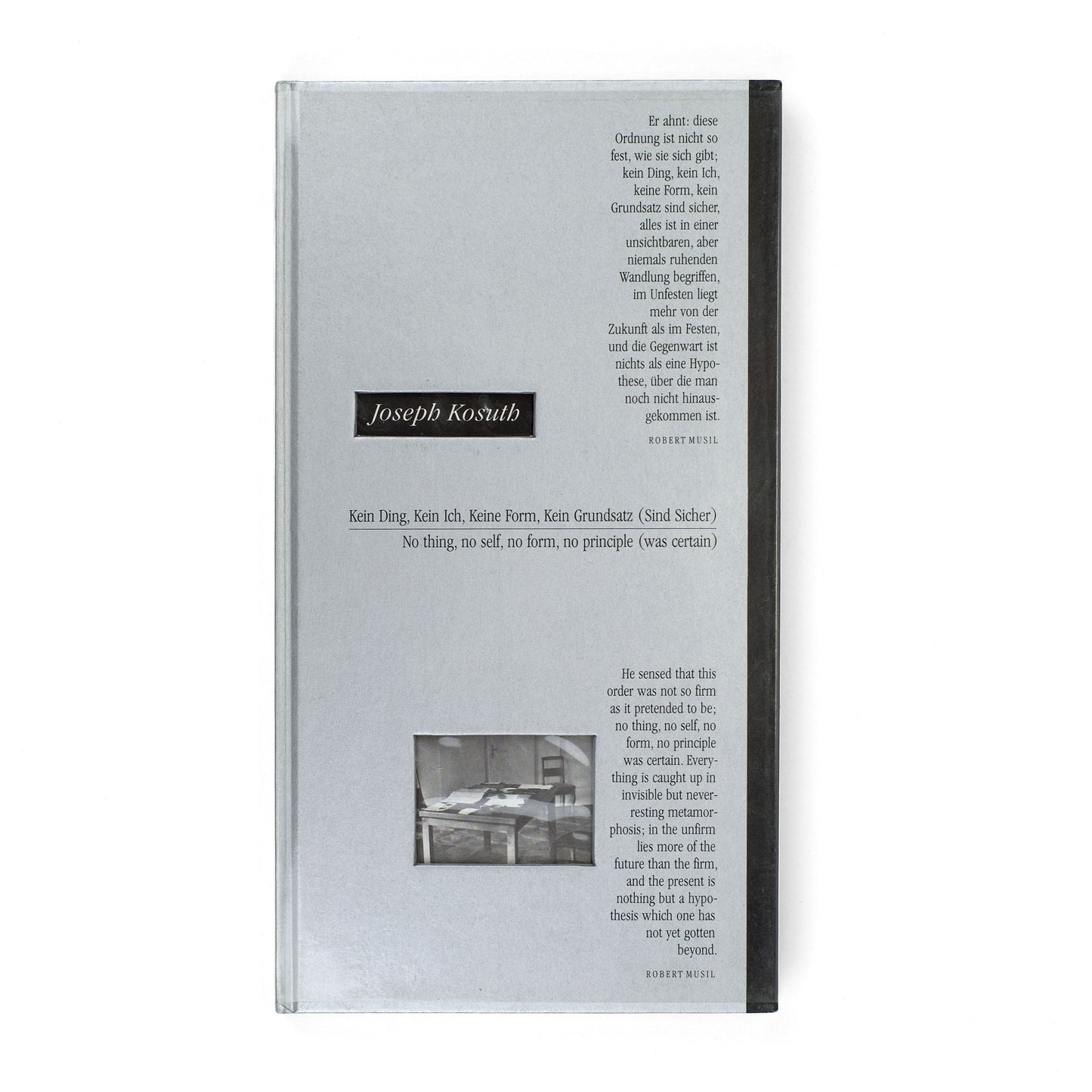 KOSUTH, Joseph; Renate Damsch-Wiehager, ed.