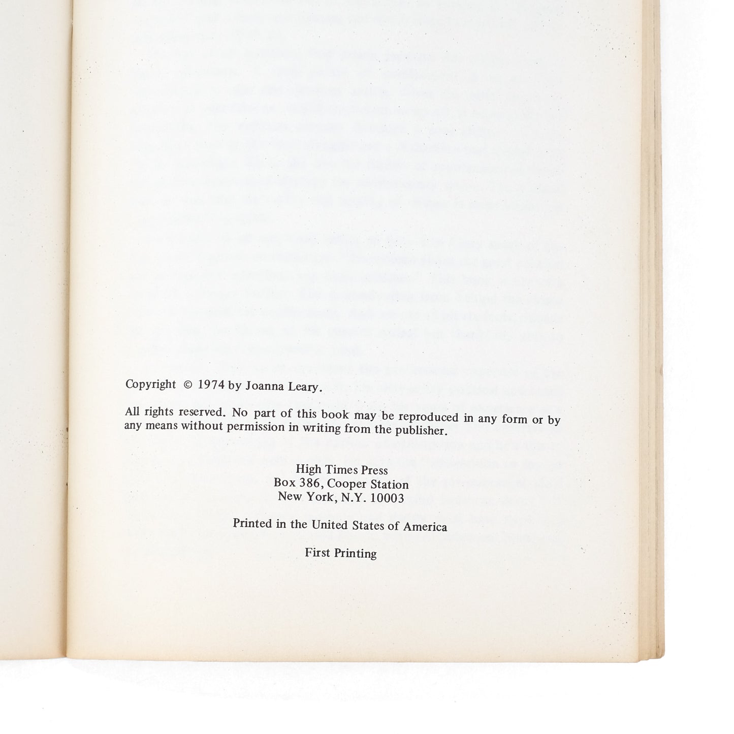 LEARY, Timothy; Dick Gregory, intro; Yossarian, illus.