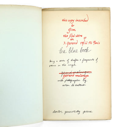 MALANGA, Gerard; Wren de Antonio, photos.