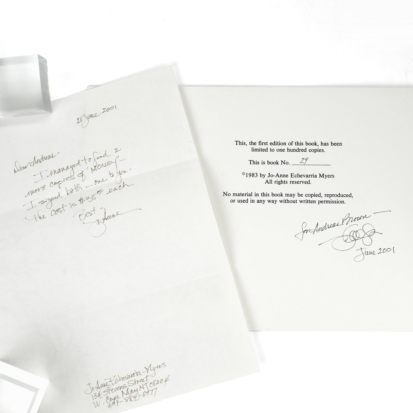 MYERS, Jo-Anne Echevarria