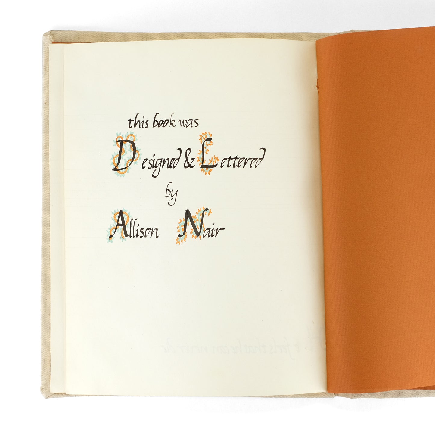 [WOLFE, Thomas]; Allison Nair, design and lettering