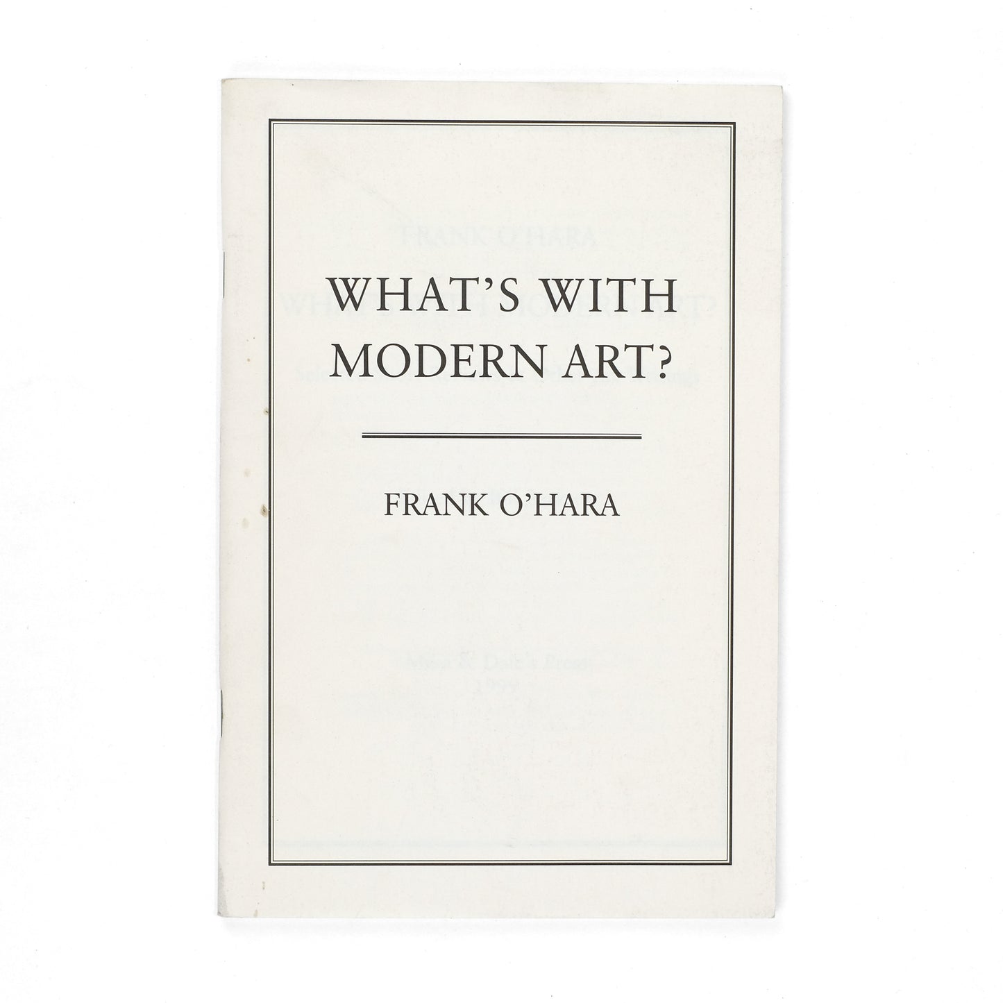 O'HARA, Frank; Bill Berkson, ed.