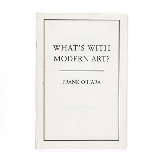 O'HARA, Frank; Bill Berkson, ed.