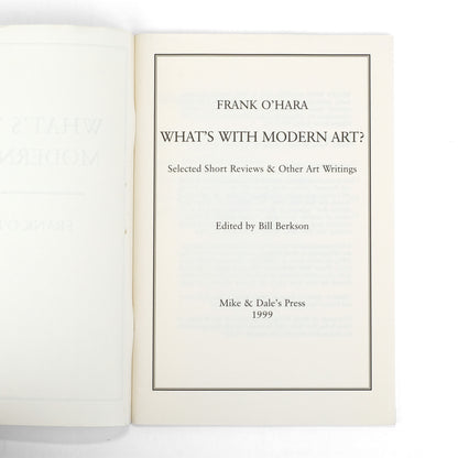 O'HARA, Frank; Bill Berkson, ed.