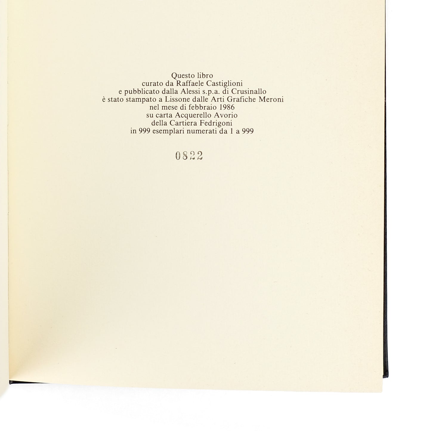 MEDAGLIANI, Eugenio, and Fernanda Gosetti