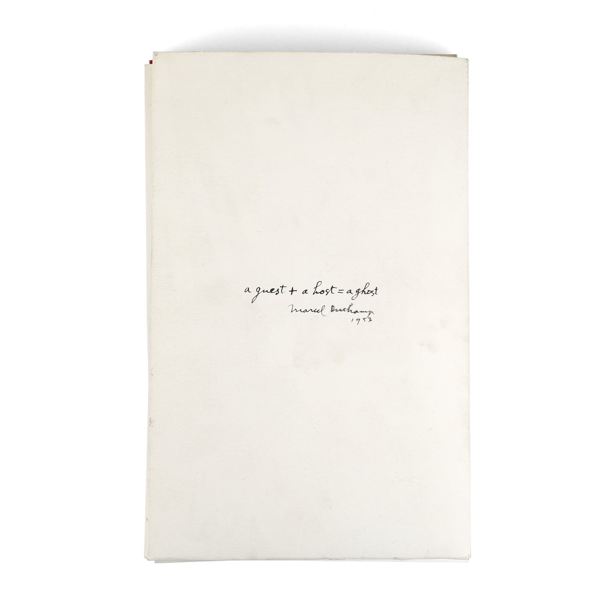 COPLEY, William, and Dmitri Petrov, eds.; Marcel Duchamp, Ray Johnson, Lee Lozano, et al.