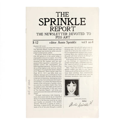 SPRINKLE, Annie, ed.