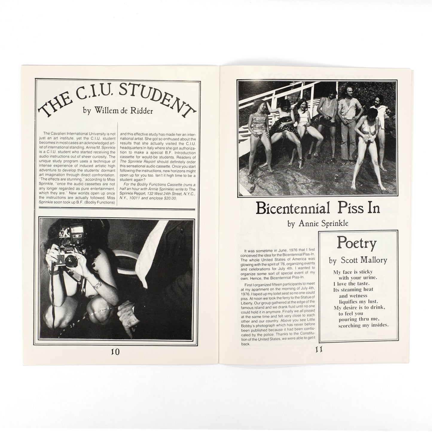 SPRINKLE, Annie, ed.