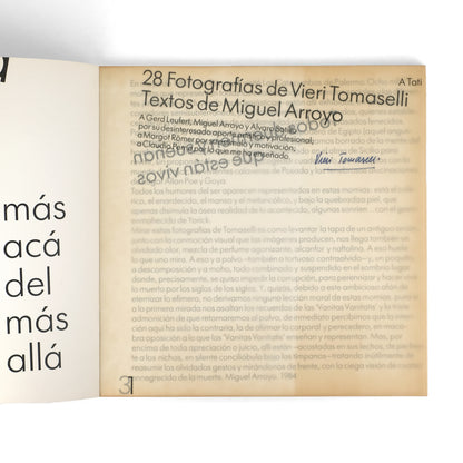TOMASELLI, Vieri; Miguel Arroyo, text