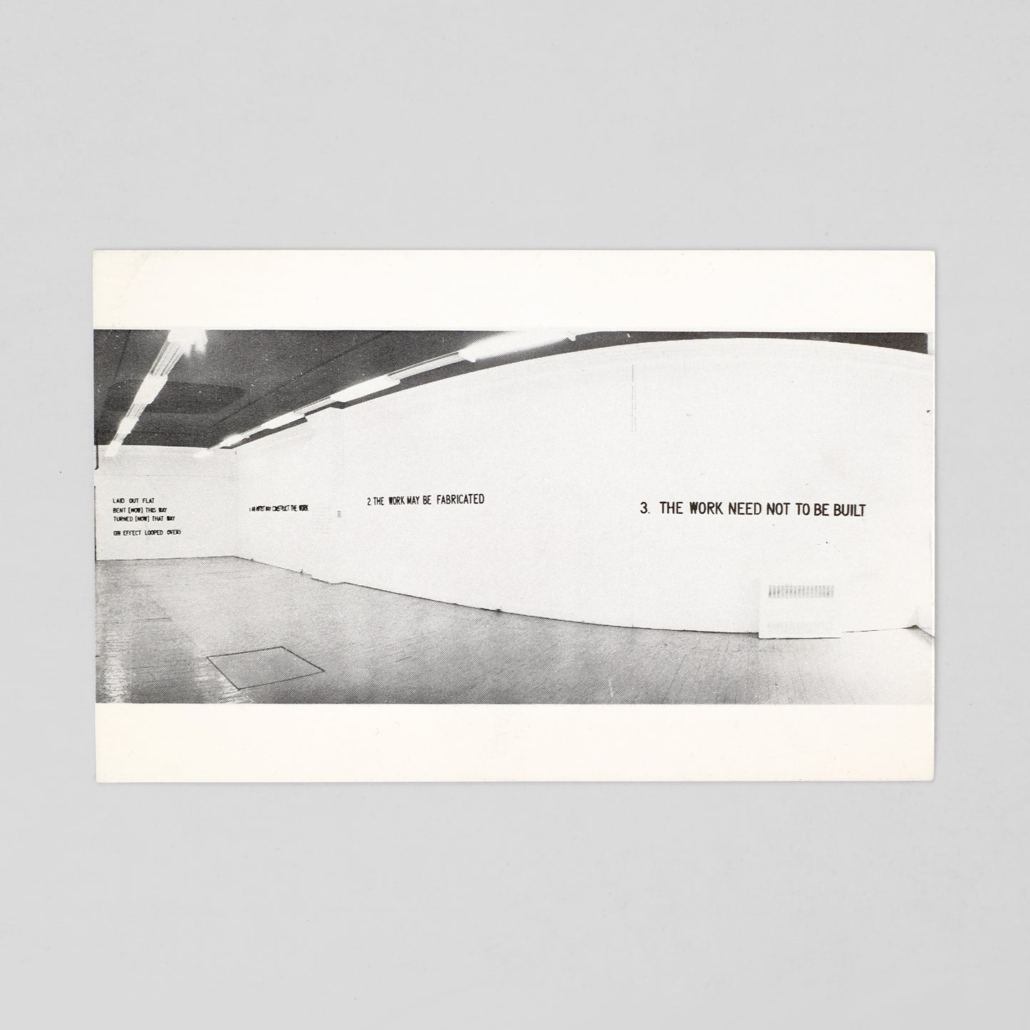 WEINER, Lawrence. Nova Scotia College of Art & Design Summer 1979 [Postcard]