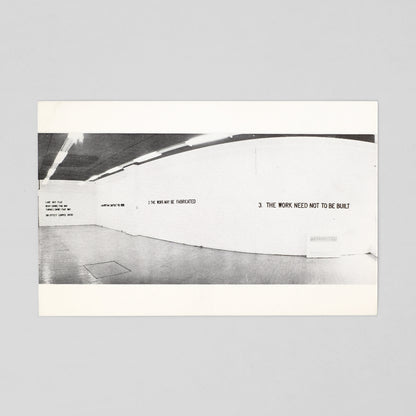 WEINER, Lawrence. Nova Scotia College of Art & Design Summer 1979 [Postcard]