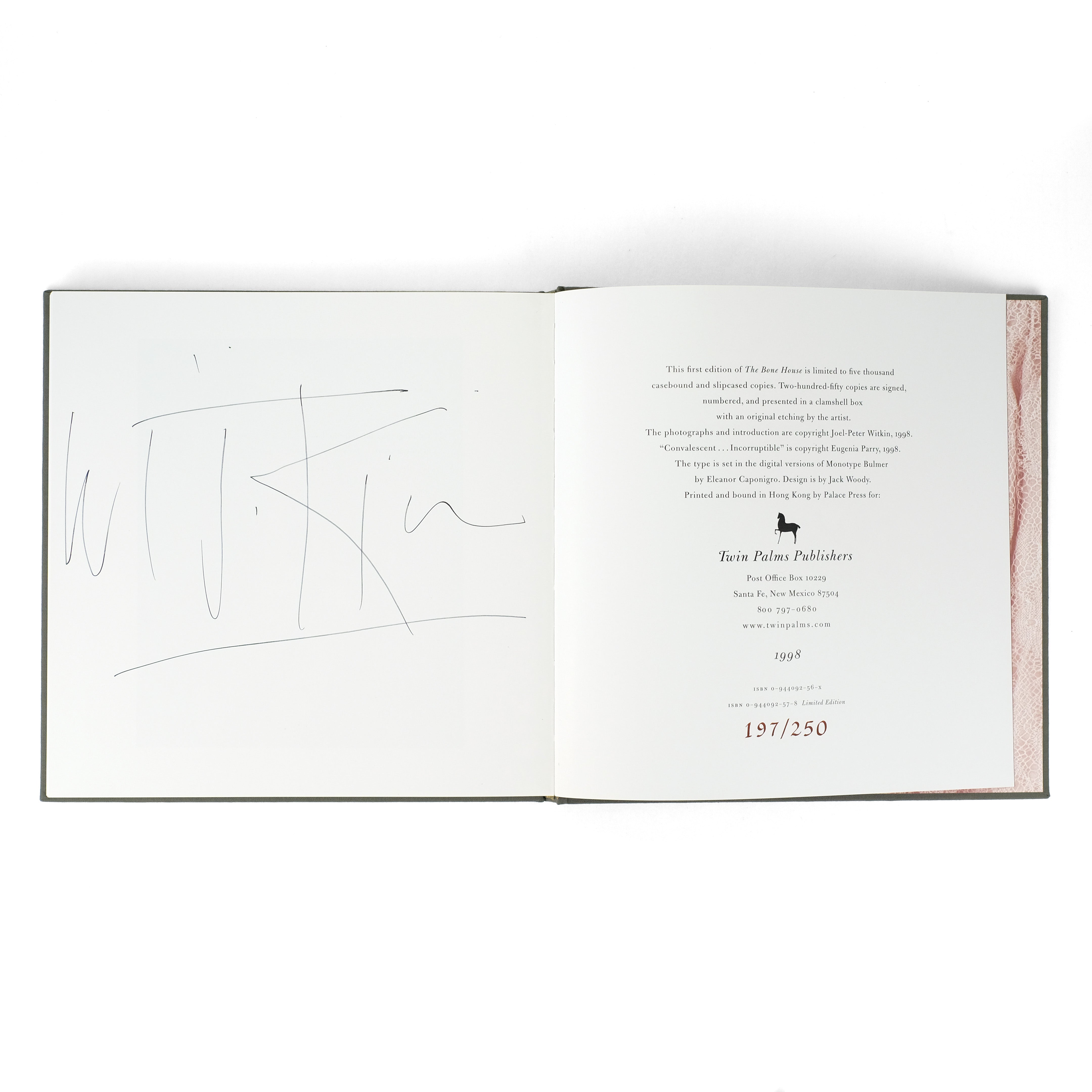 The Bone House / Joel-Peter Witkin / 1998 Limited Edition with