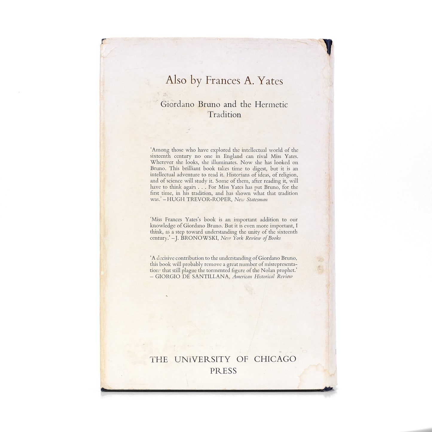 YATES, Frances A.