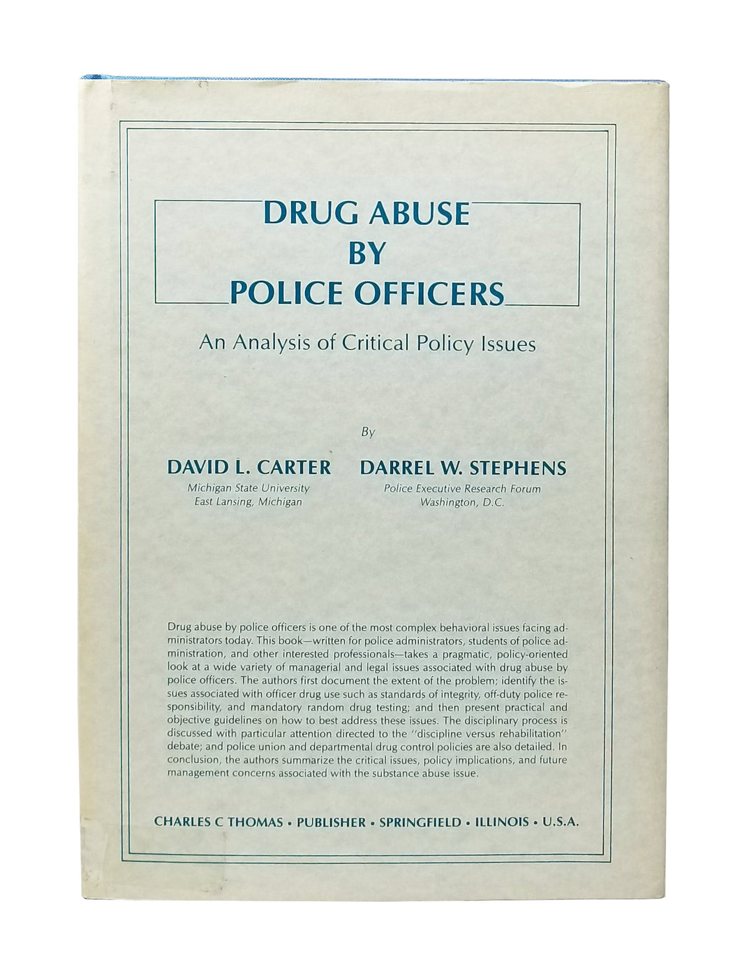 CARTER, David L. and Darrel W. Stephens