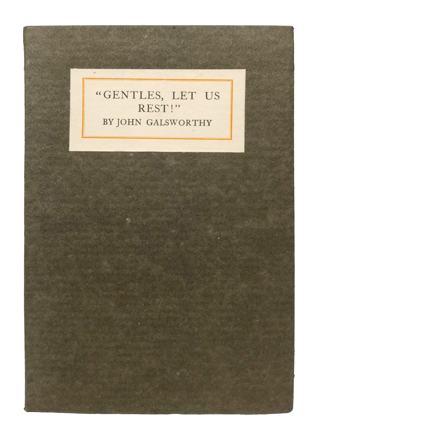 GALSWORTHY, John