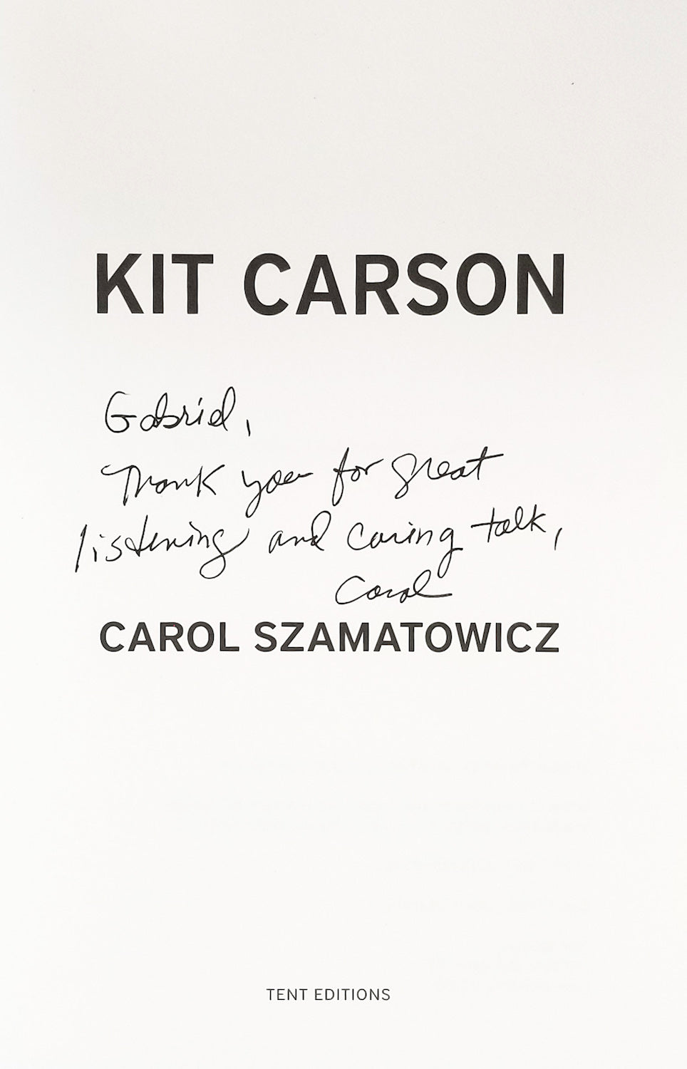 Szamatowicz, Carol